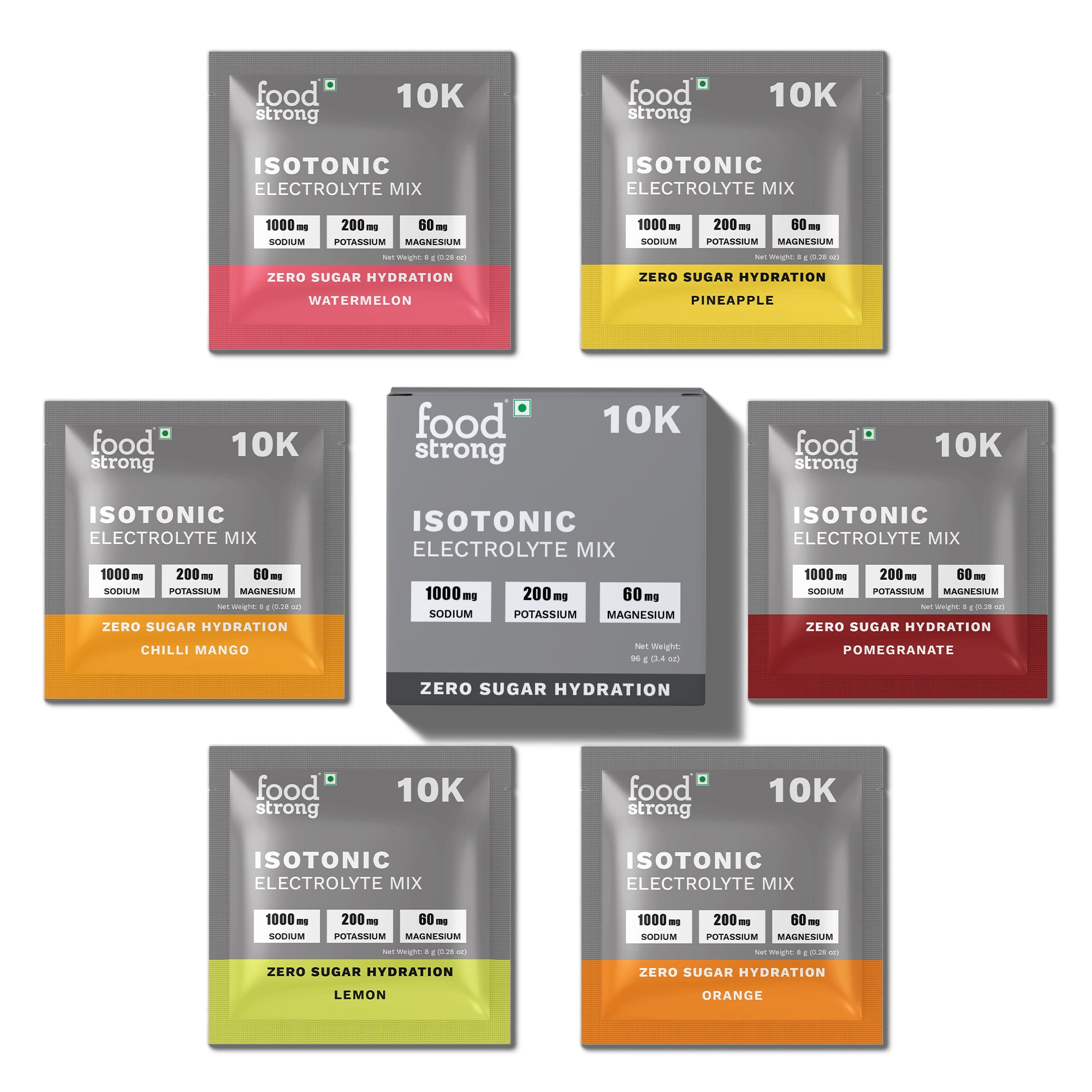 10K Isotonic Electrolyte Mix – Zero Sugar (Multi Flavour)