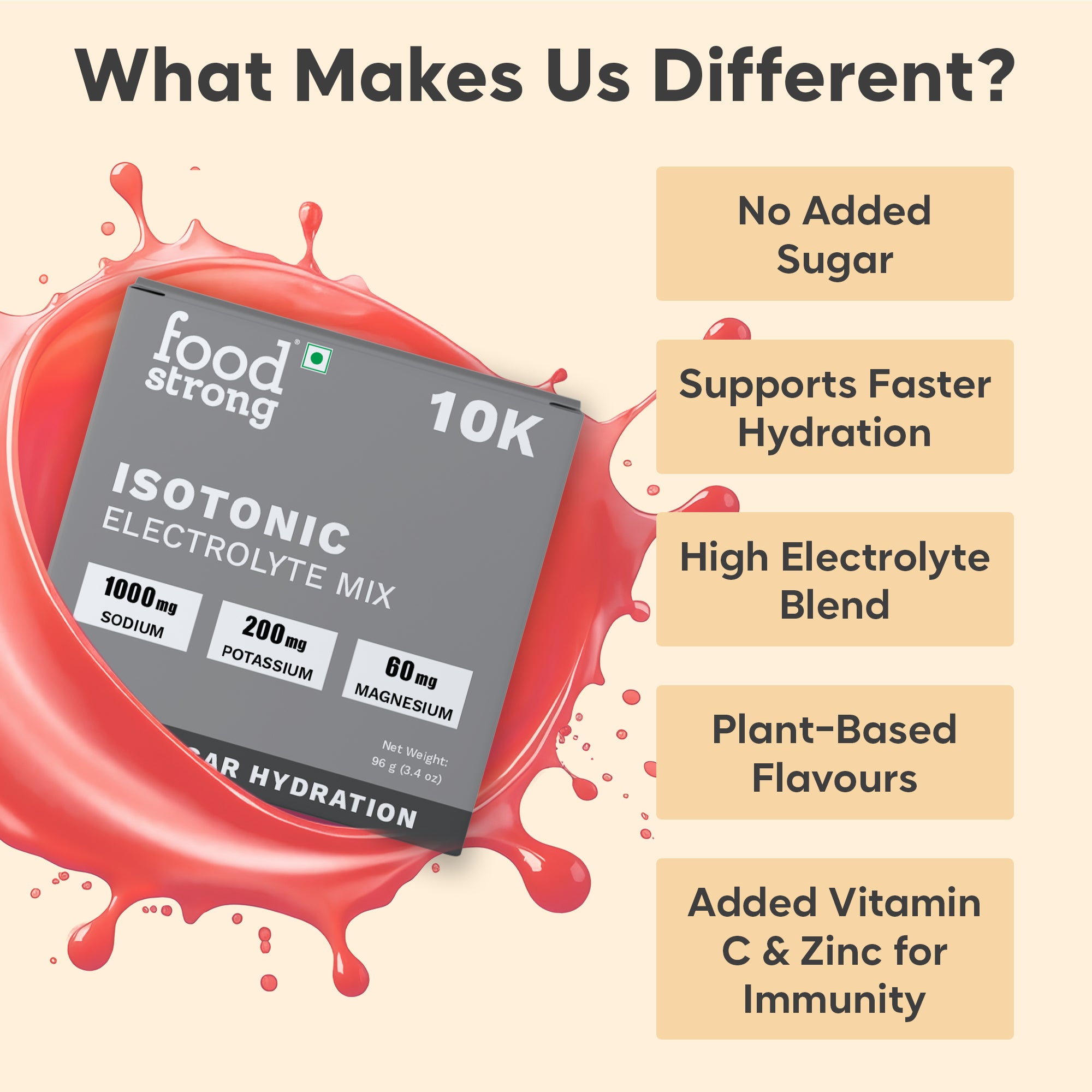 10K Isotonic Electrolyte Mix – Zero Sugar (Multi Flavour)
