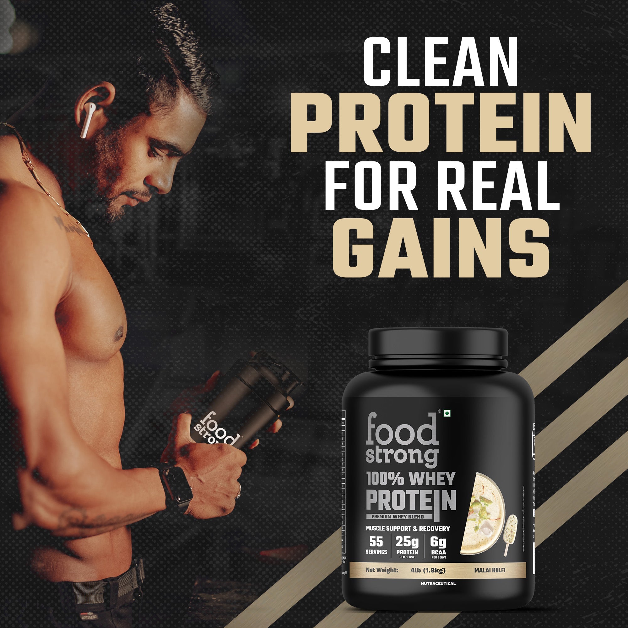 Premium Whey Blend (Concentrate + Isolate) | Malai Kulfi