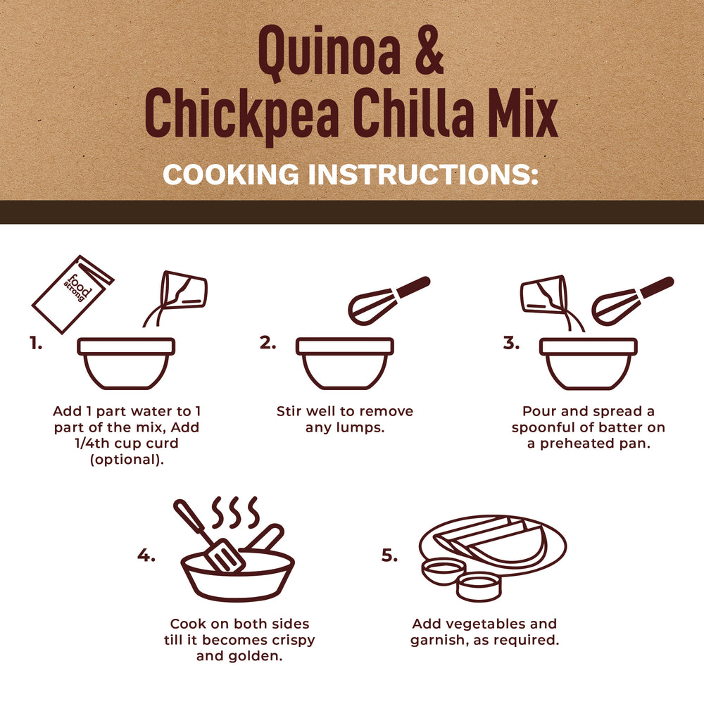 
                  
                    Quinoa Chickpea Chilla Mix | 200G X 2
                  
                