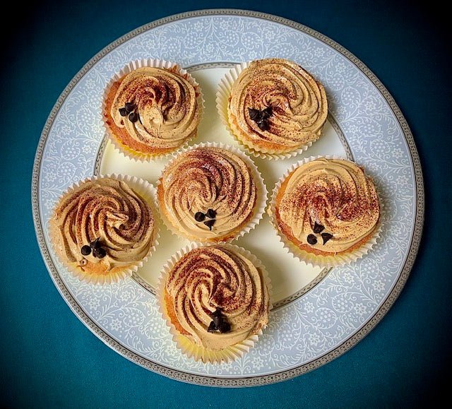 Coffee Frosted Vanilla Cupcakes