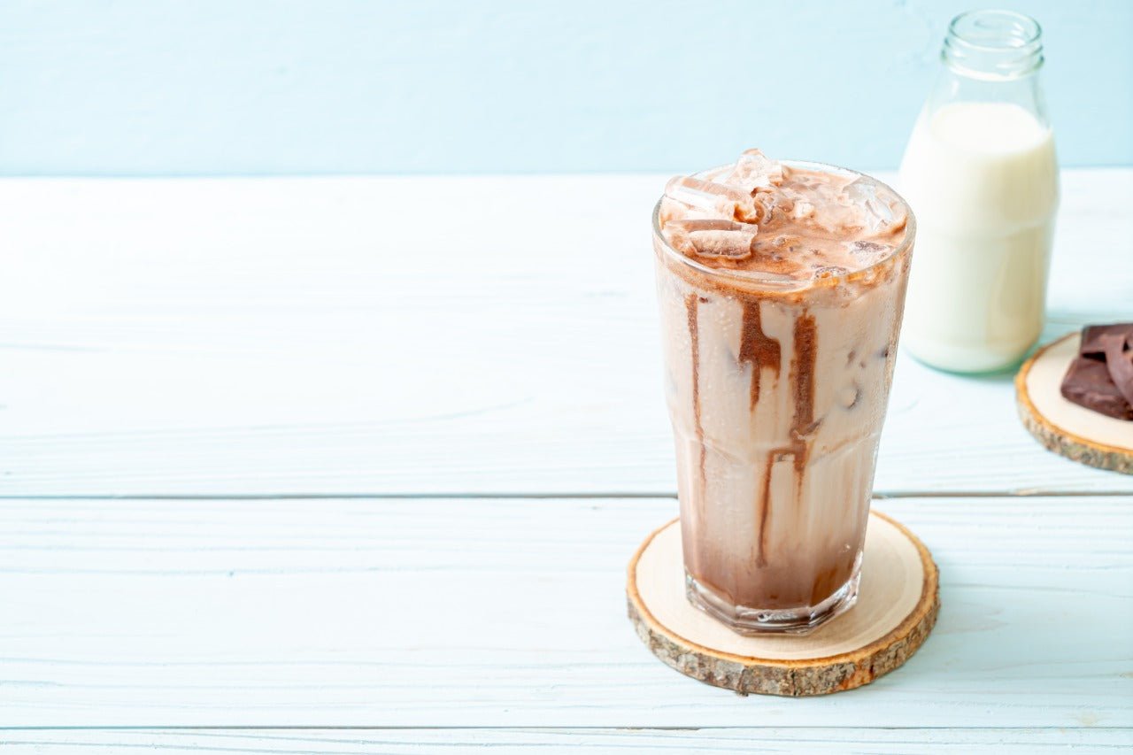 Ice Coffee Shake recipe using foodstrong chocolate or coffee protein made with antibiotic free grassfed whey