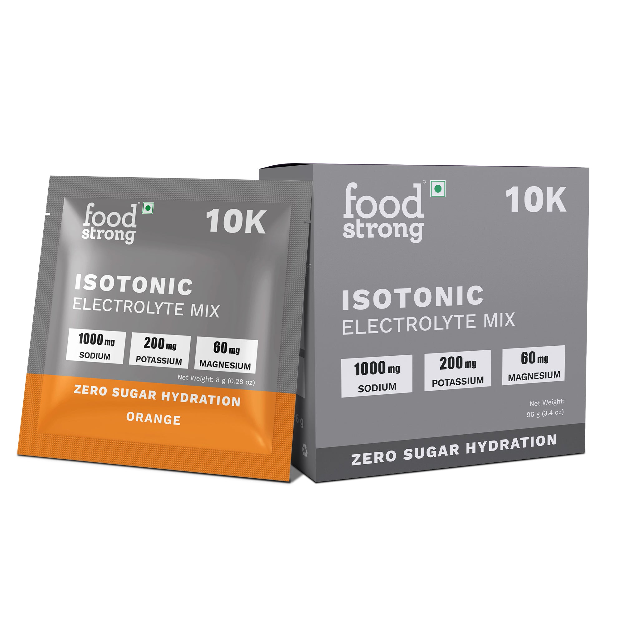 10K Isotonic Electrolyte Mix – Zero Sugar (Orange)