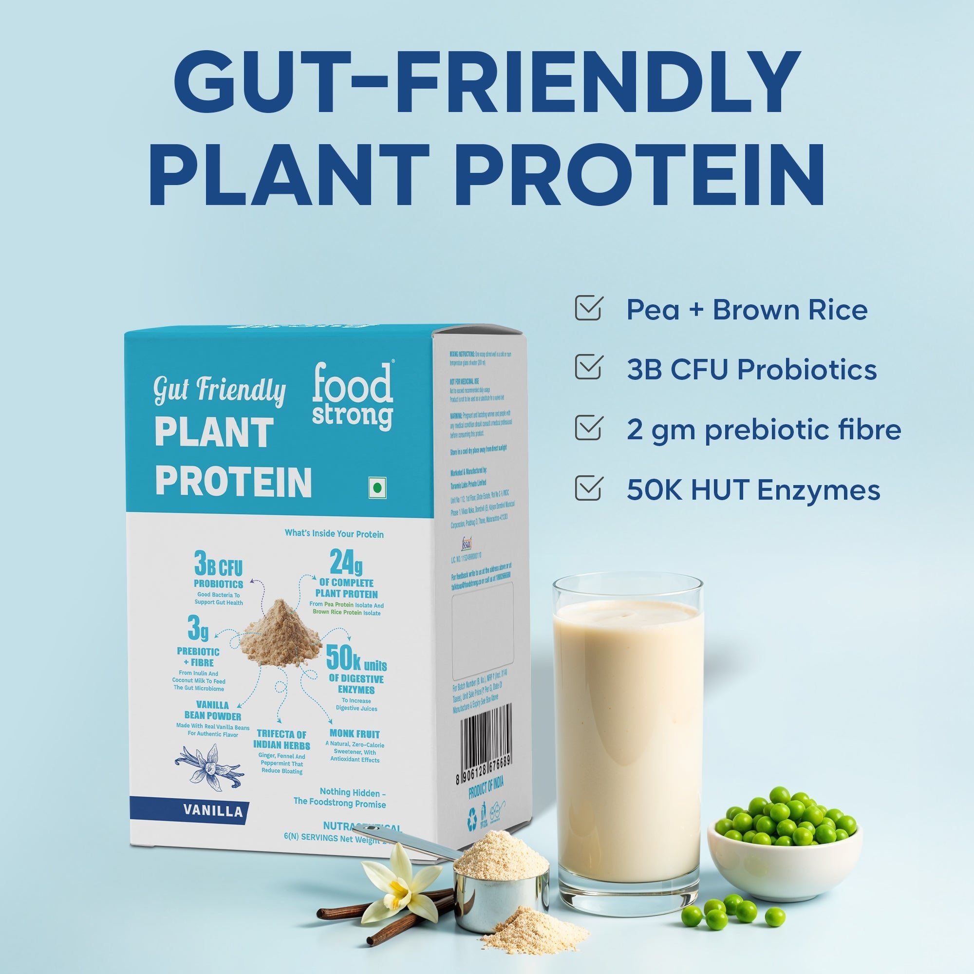 Gut Friendly Plant Protein | Vanilla | Taster Pack