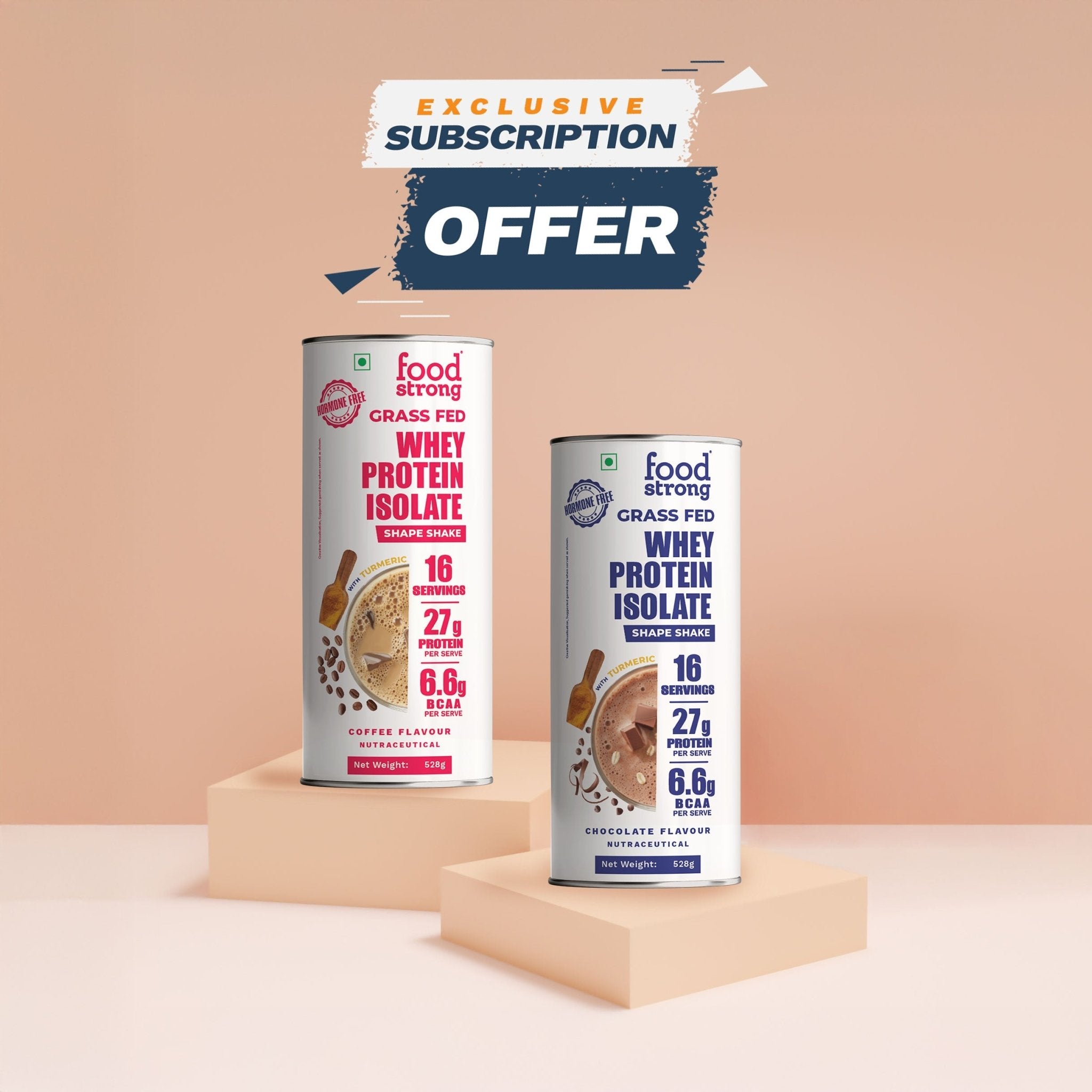 Whey Protein Isolate Three Month Subscription Pack - Choose your flavours