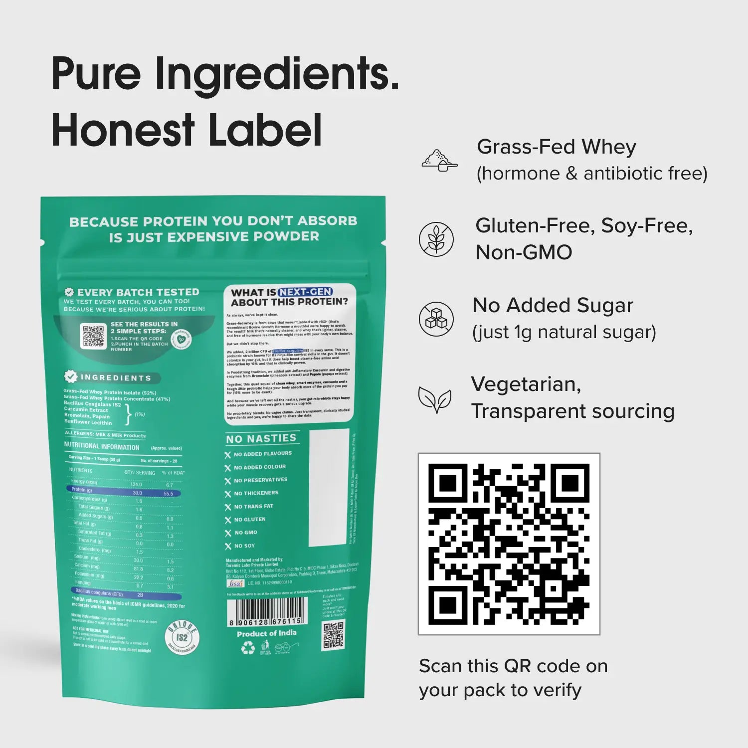 Next-Gen Whey Protein | Raw (Unflavoured) 1 Kg