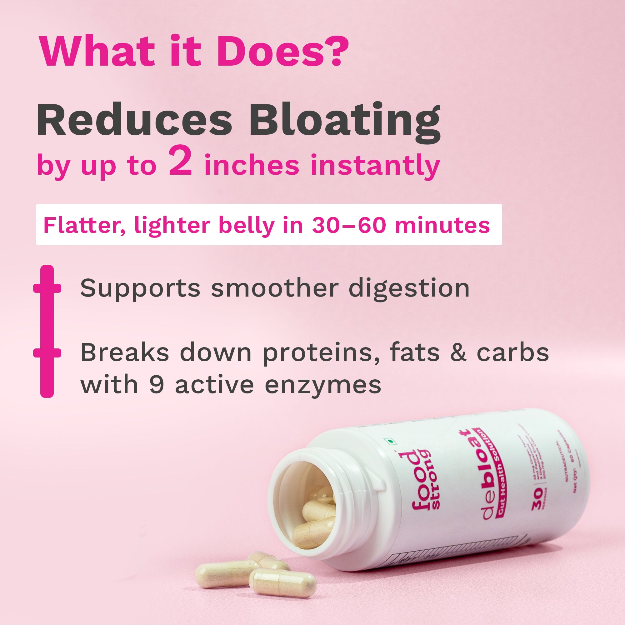 Debloat - Gut Health Solution 60 Capsules | 30 Servings