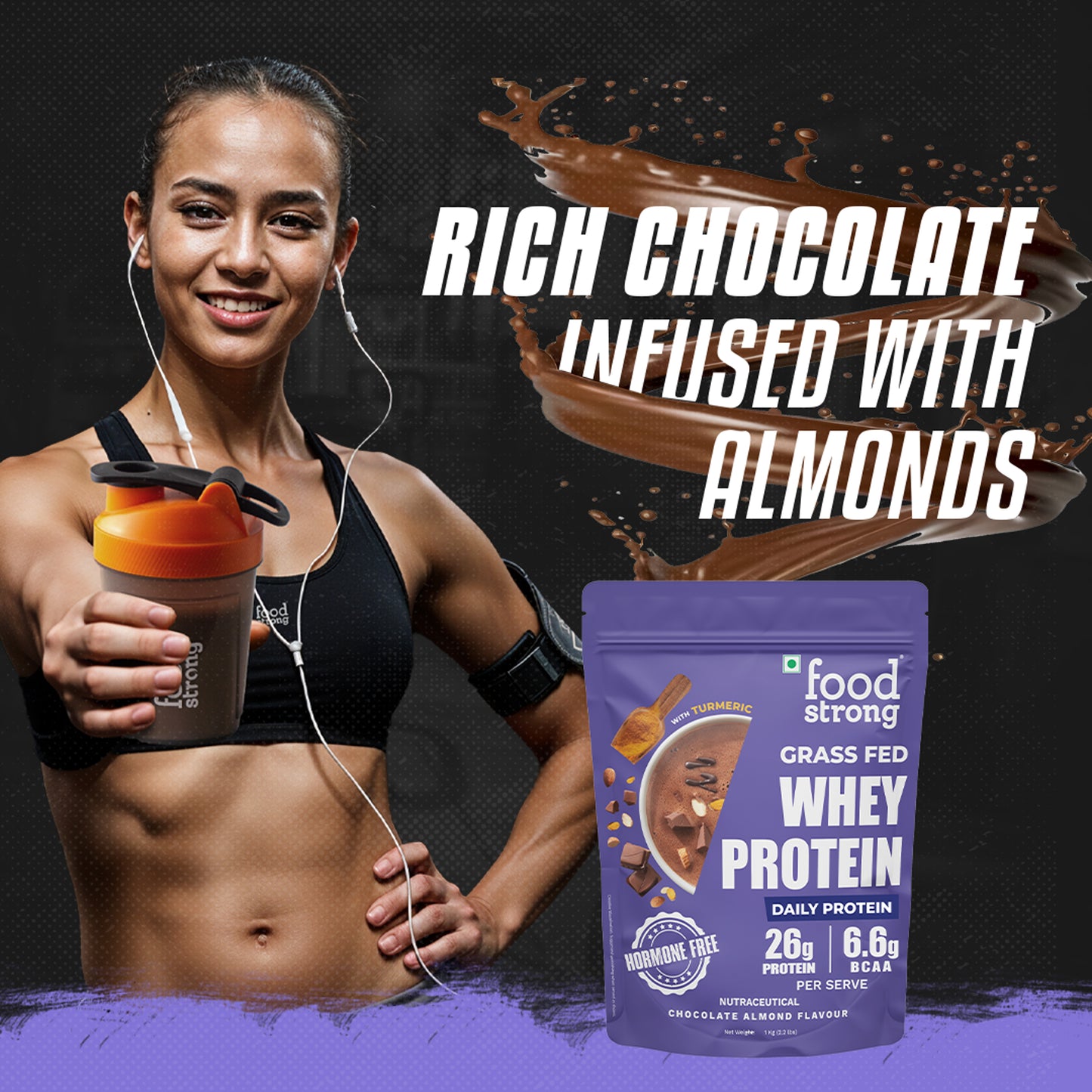 
                  
                    Whey Protein | Chocolate Almond 1 Kg
                  
                