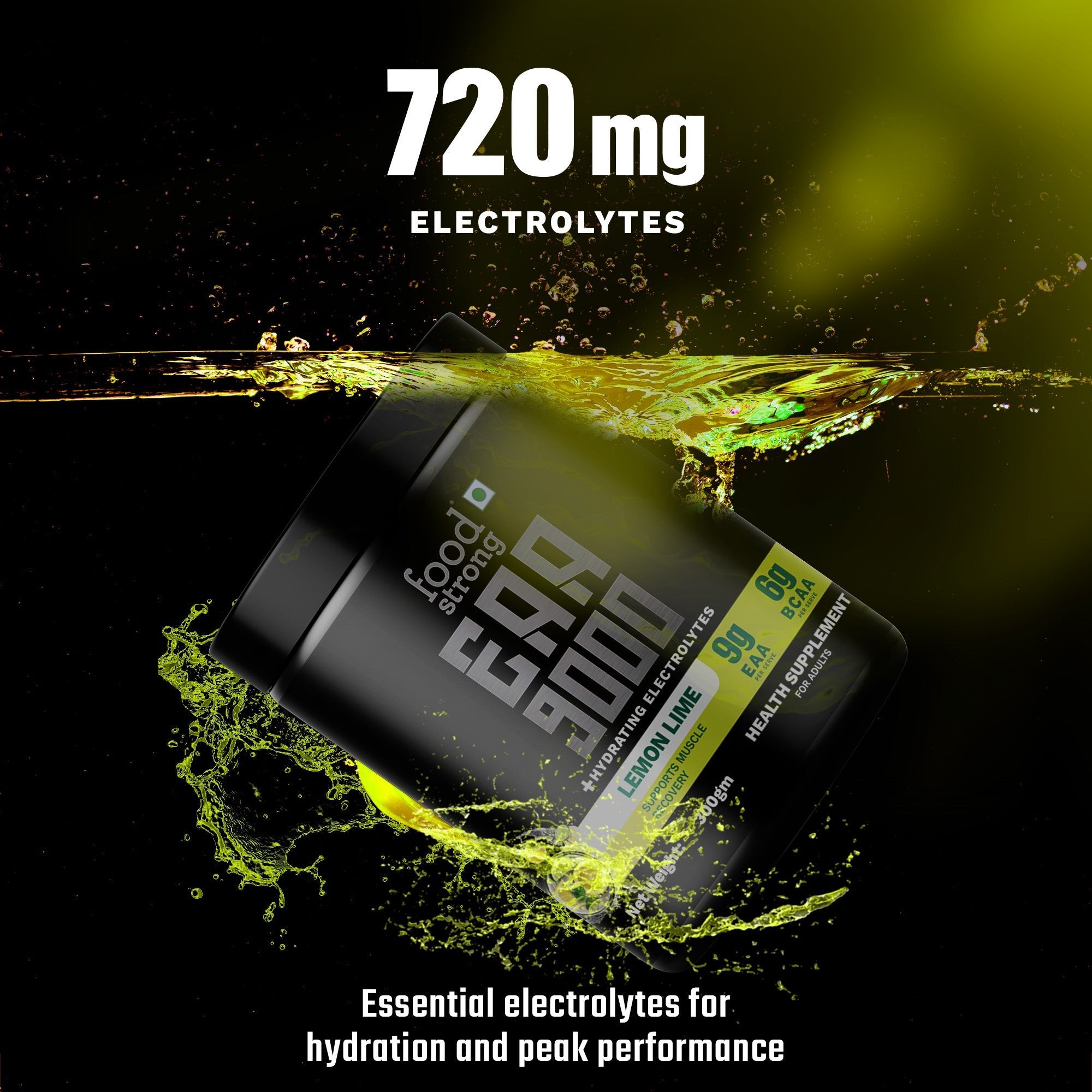 EAA 9000 with Hydrating Electrolytes, Lemon Lime Flavour