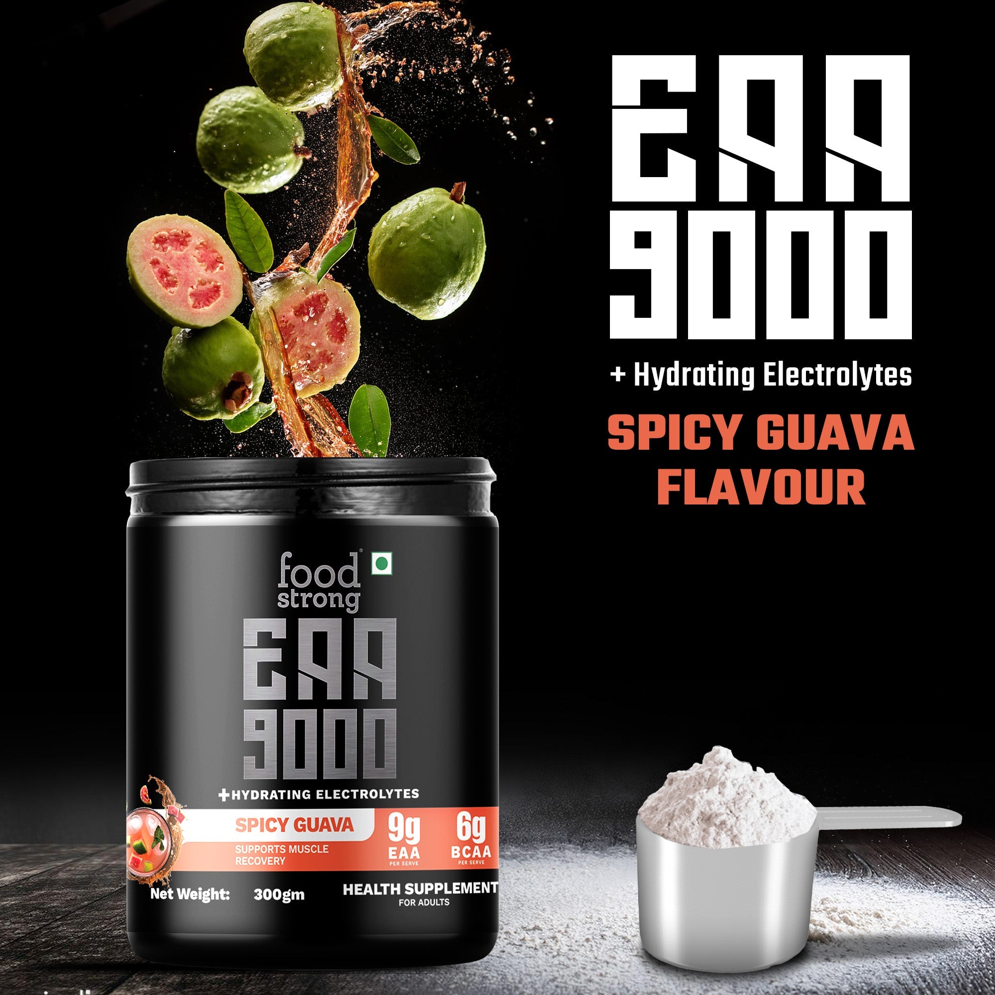 EAA 9000 with Hydrating Electrolytes, Spicy Guava Flavour