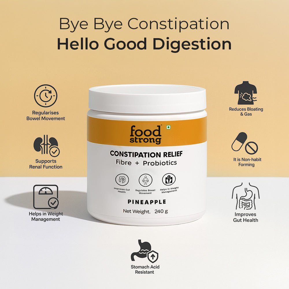 Gut Health Powder for Constipation Relief - Pineapple Flavour | 30 Servings