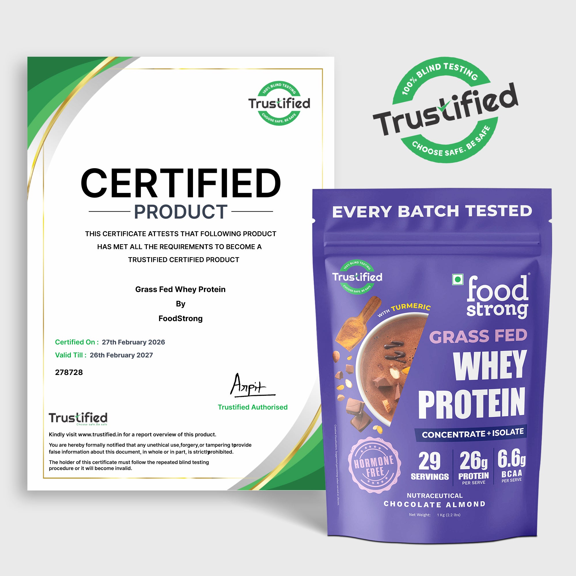 Whey Protein | Chocolate Almond 1 Kg