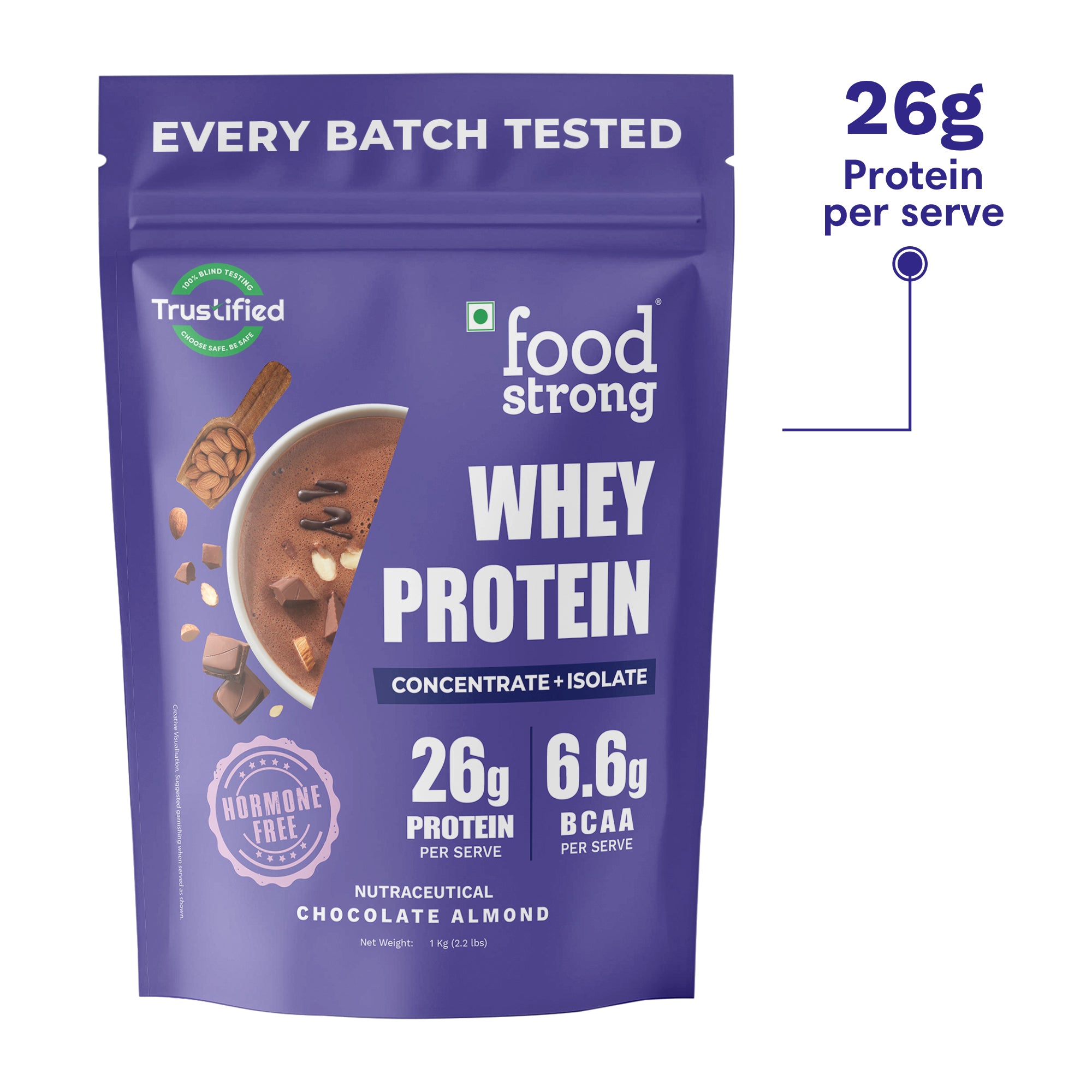 Whey Protein | Chocolate Almond 1 Kg