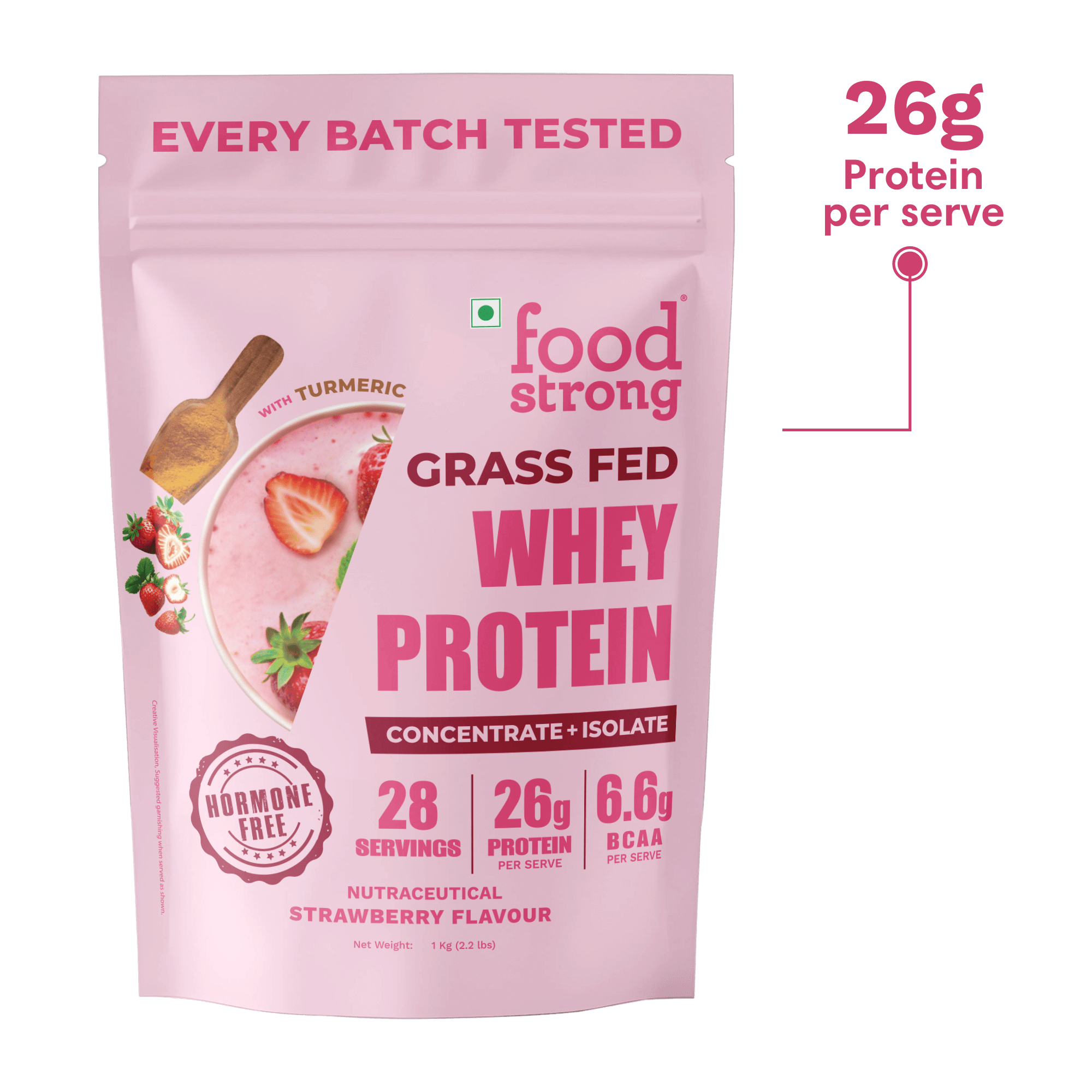 Whey Protein | Strawberry 1 Kg