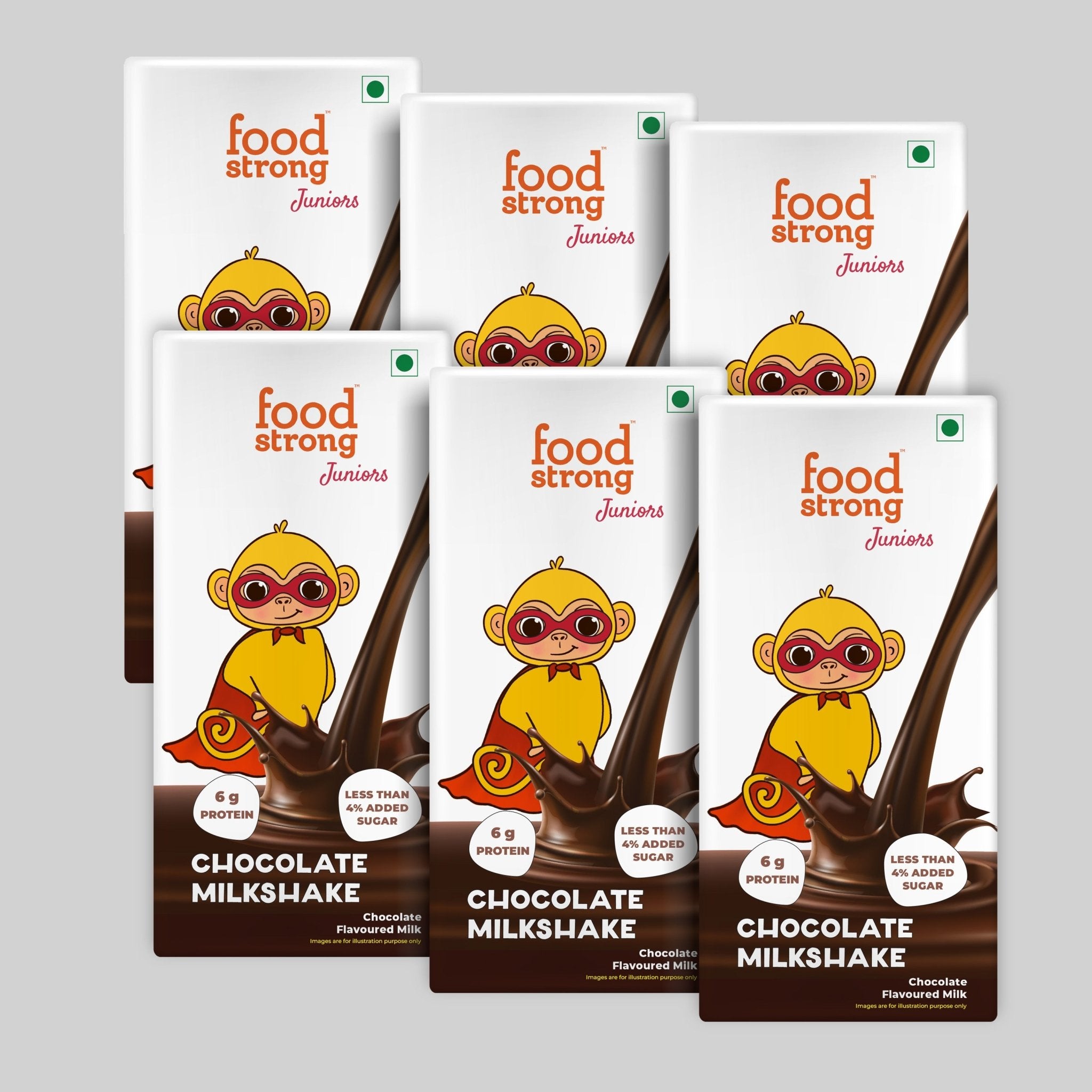 Juniors Chocolate Milkshake | 180 ml (Pack of 6)
