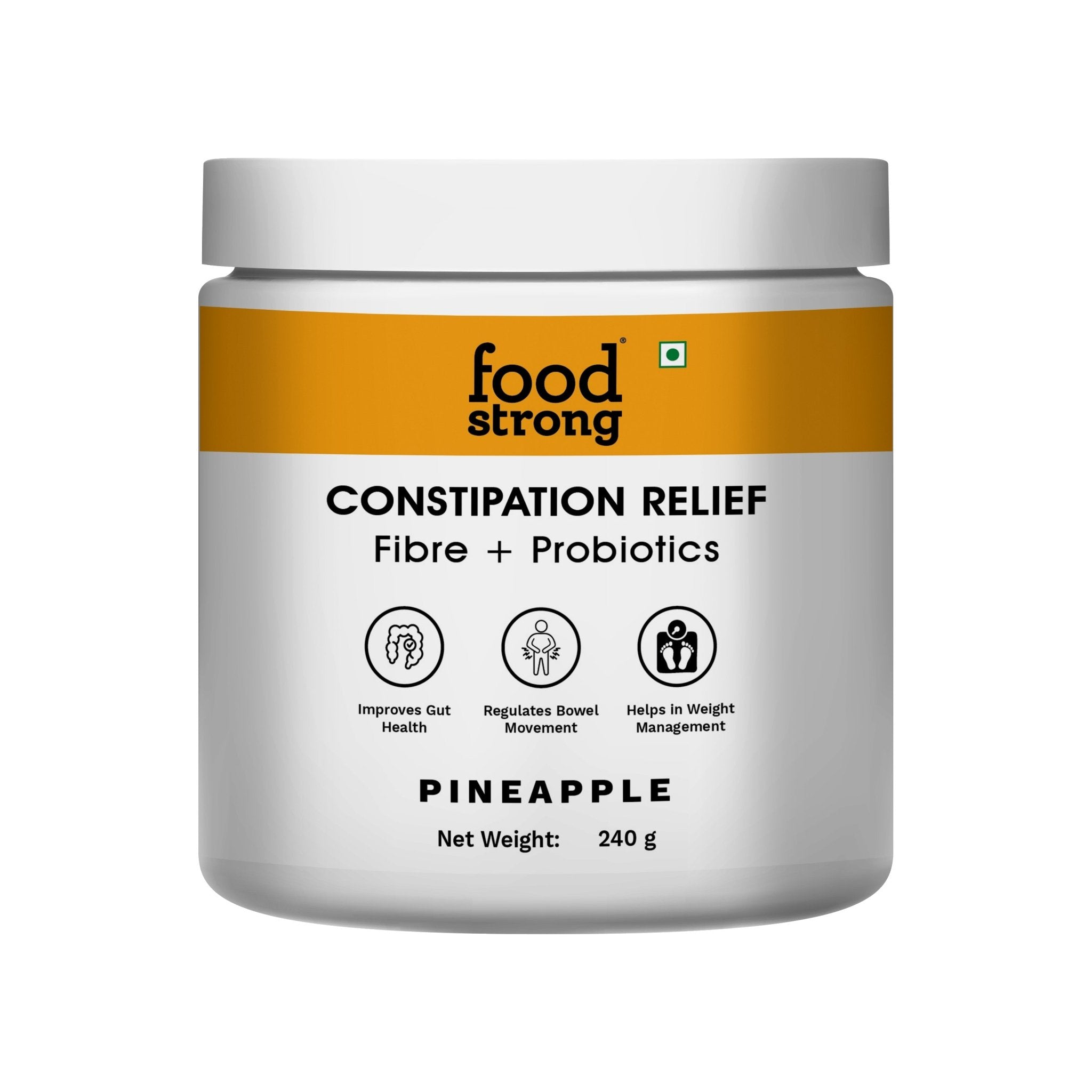 Gut Health Powder for Constipation Relief - Pineapple Flavour | 30 Servings