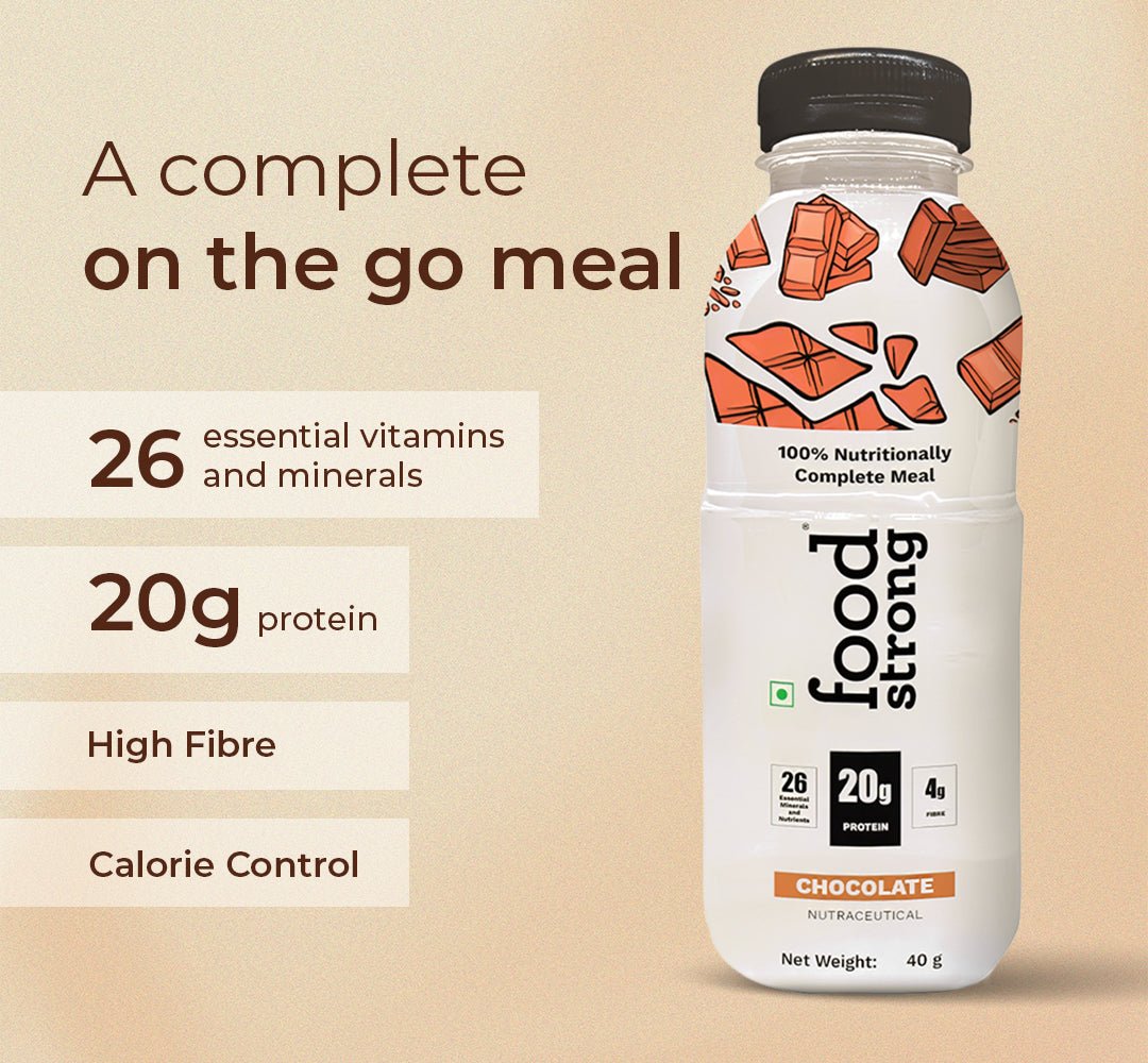 Meal Replacement | 20g Protein, 26 Vitamins & High Fiber | Chocolate