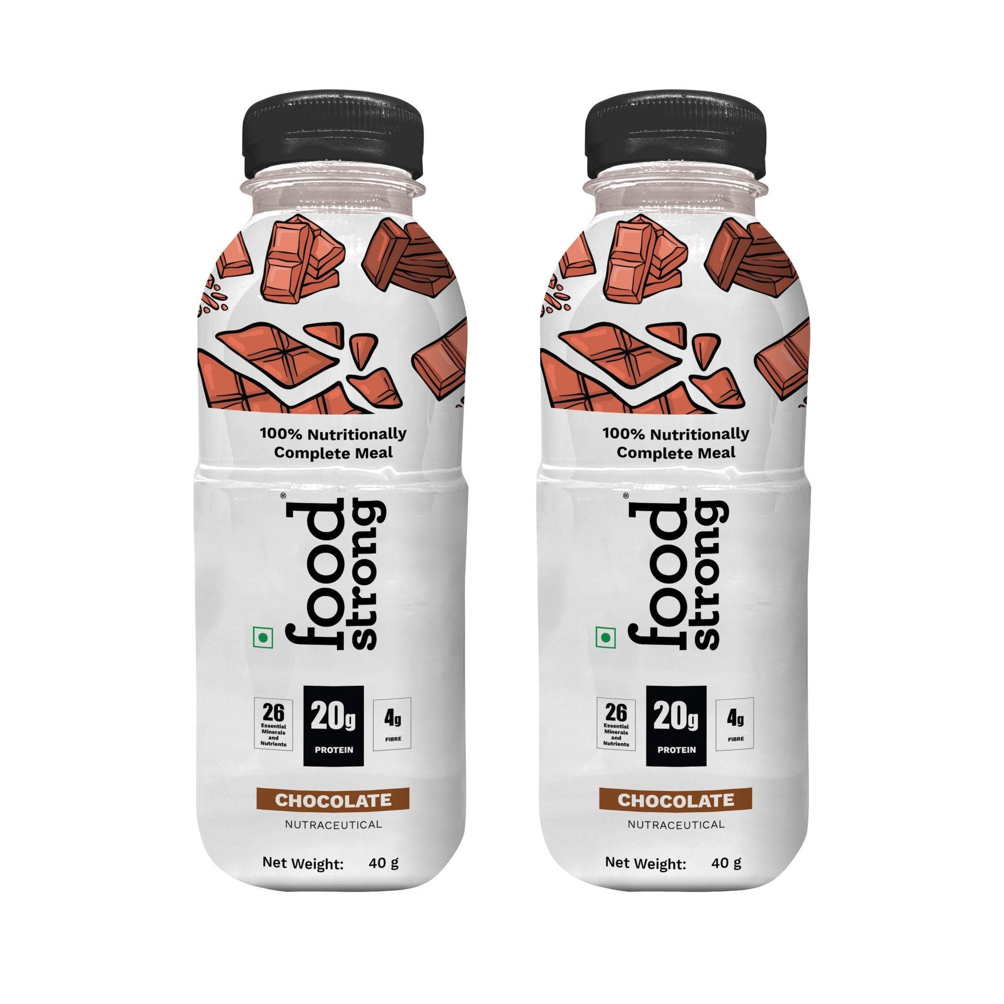 Meal Replacement | 20g Protein, 26 Vitamins & High Fiber | Chocolate