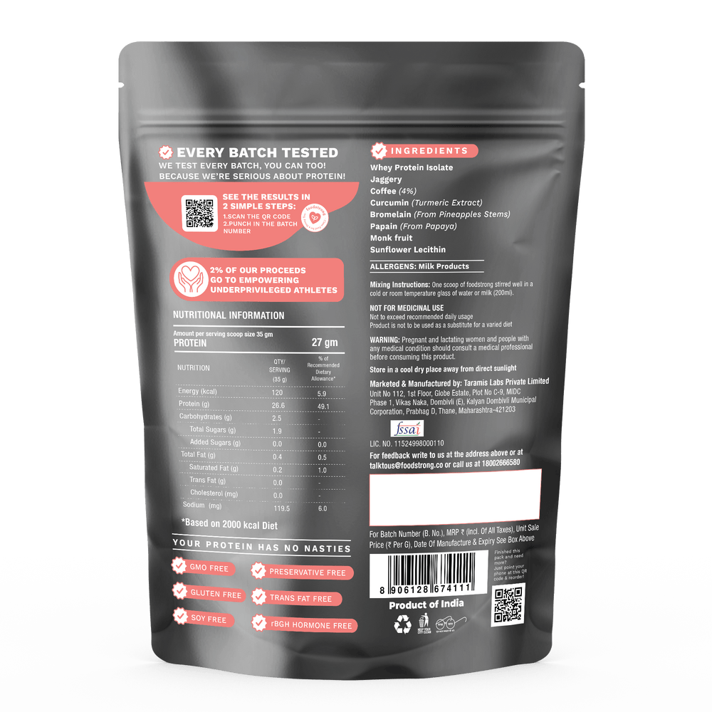 
                  
                    Whey Protein Isolate | Coffee 1 Kg
                  
                