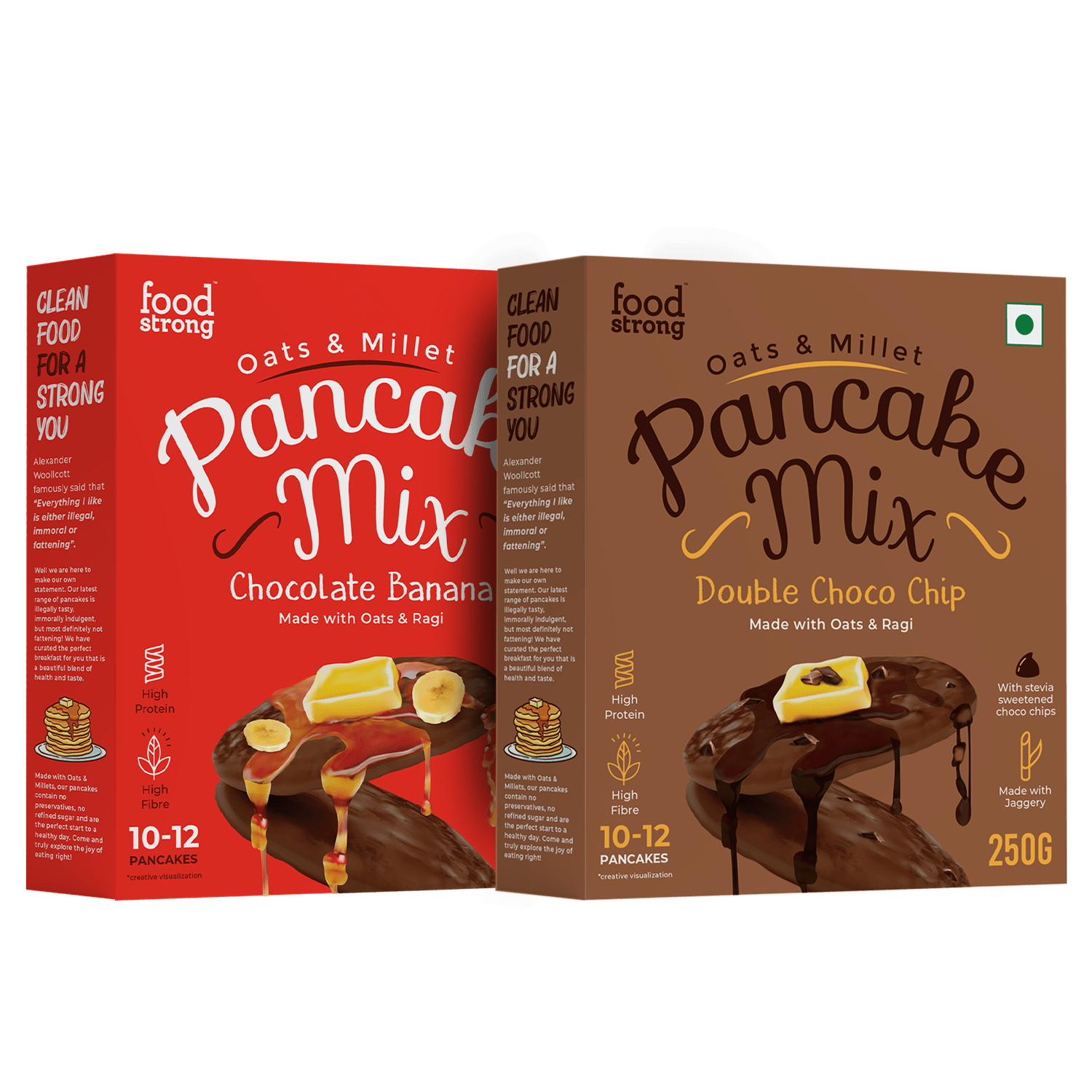 Oats & Millet Chocolate Pancake Mix Combo (2 x 250g)