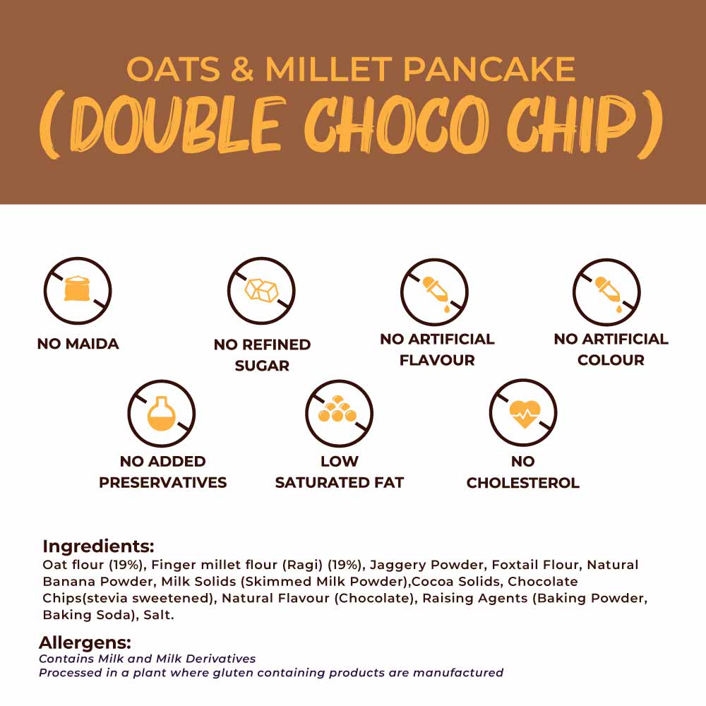 
                  
                    Oats & Millet Chocolate Pancake Mix Combo (2 x 250g)
                  
                