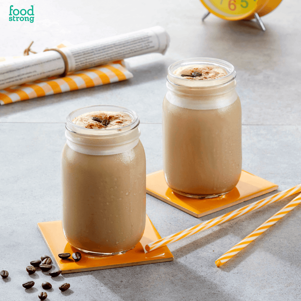 
                  
                    foodstrong daily protein cold coffee shake made with antibiotic free grassfed whey
                  
                