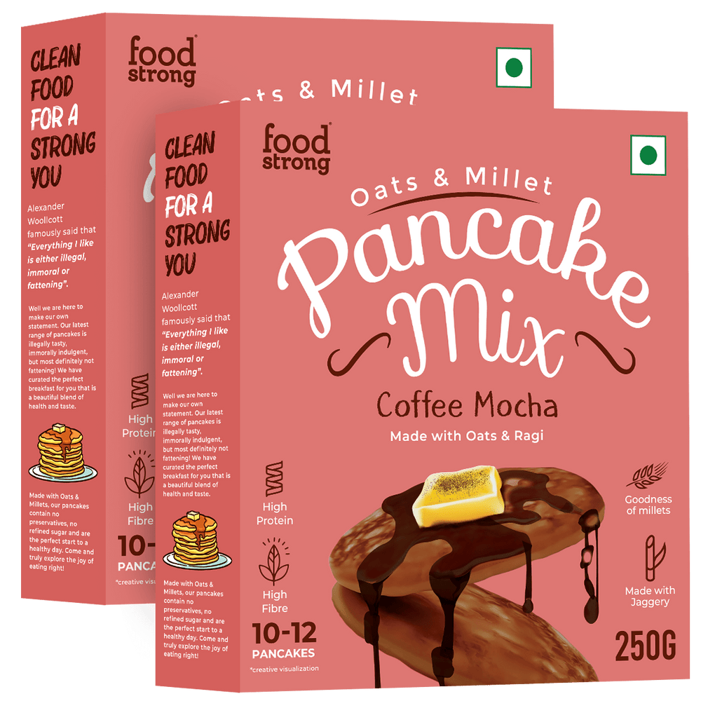 Oats & Millet Pancake Mix (Coffee Mocha) (2 x 250g)